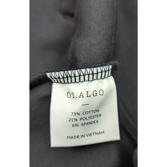 01.ALGO Performance sz S Sweatshirt Jacket black zips pockets stretchy 0707 - Picture 4 of 4